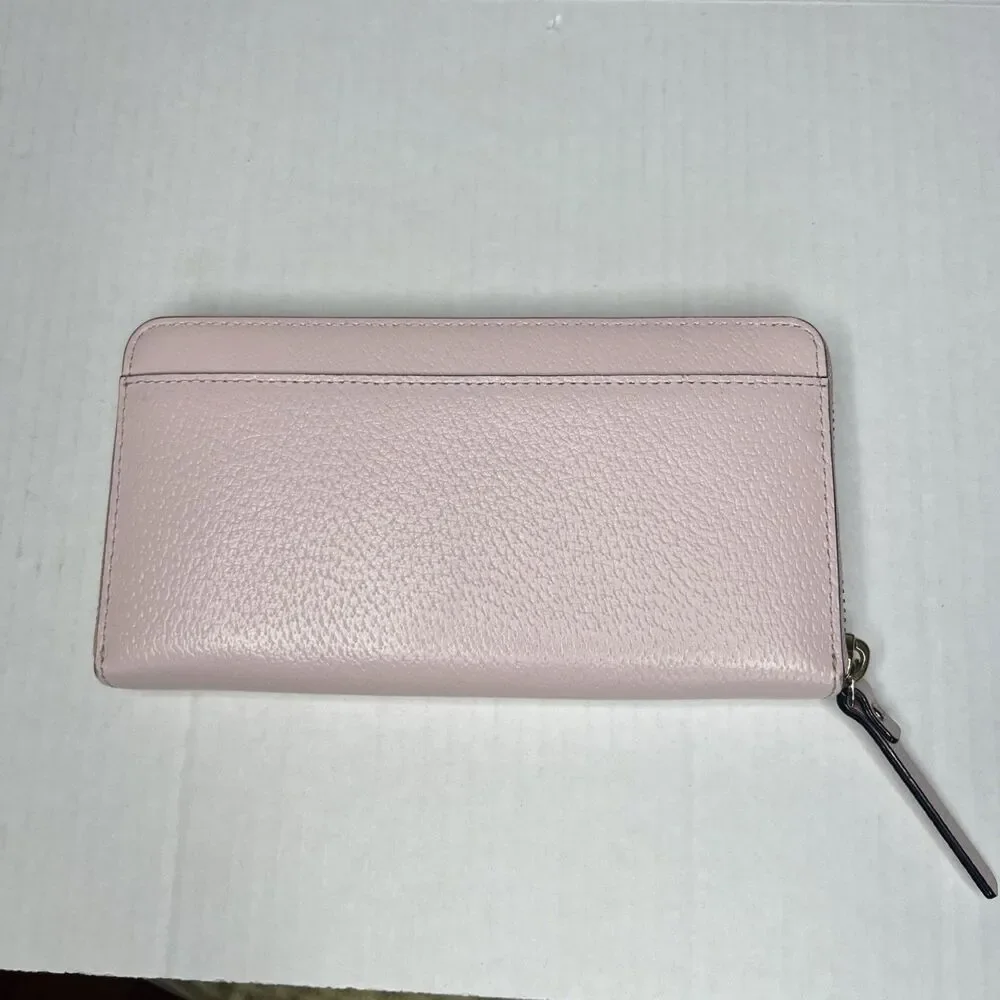 Kate Spade Brynn Large Continental Zip Around Wallet Pink NWOT
